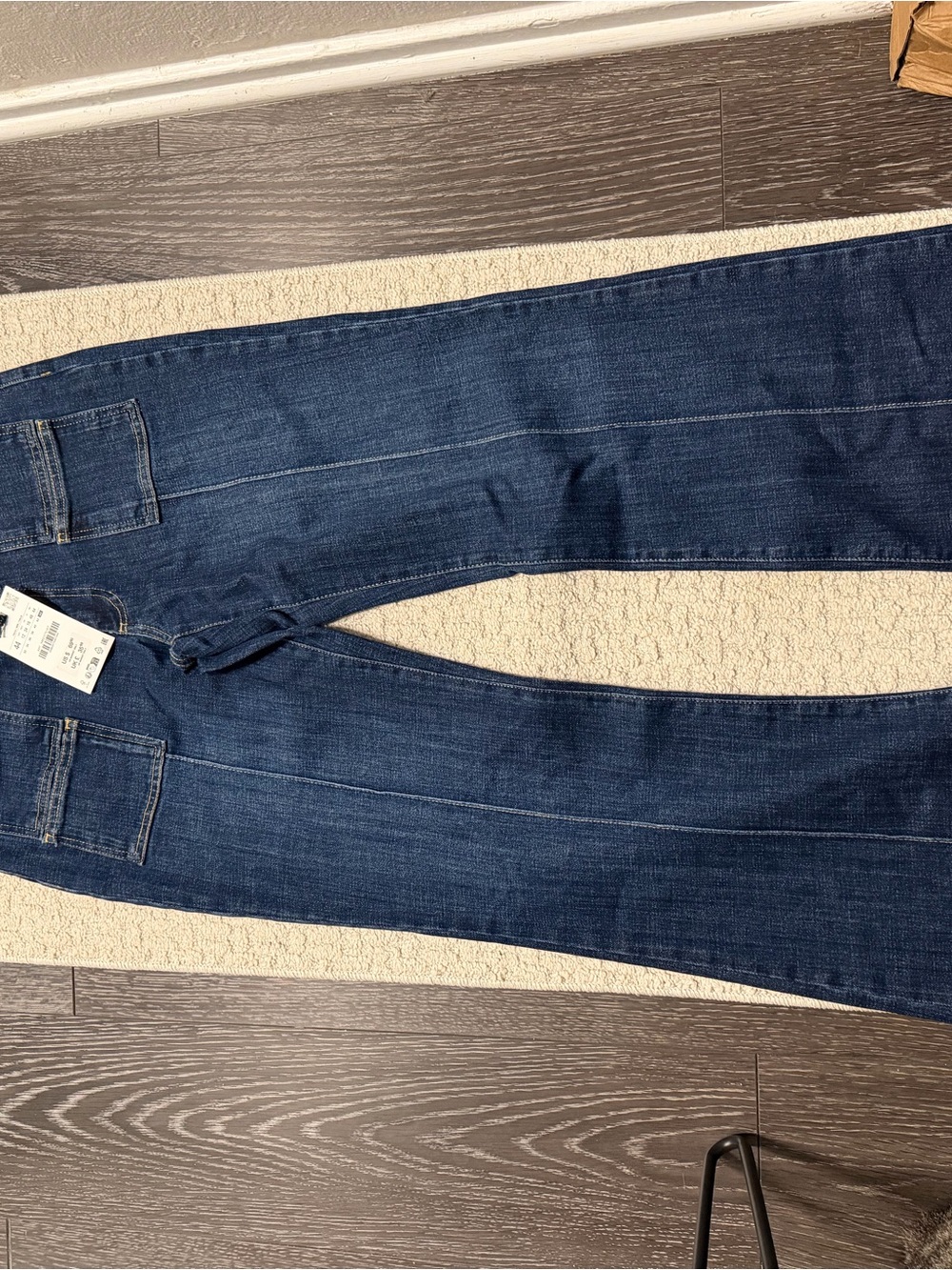 Zara Women's Deep Blue Straight Leg Jeans